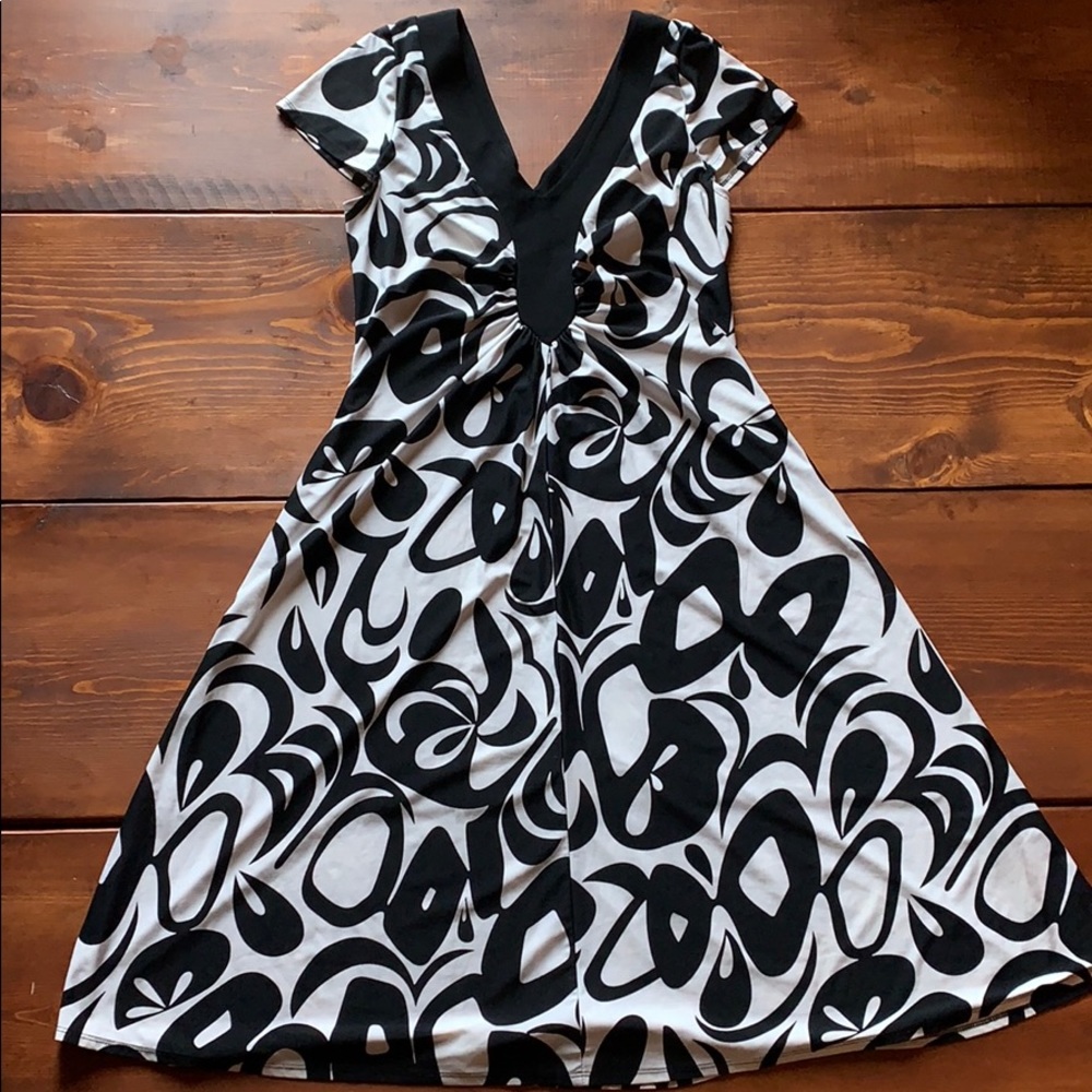 Scarlett black and white dress